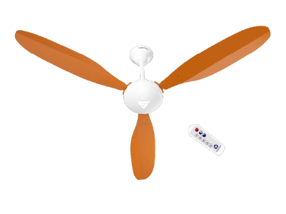 Superfan Super X1 BLDC Ceiling Fan Orange–48 inch(1200mm), remote controlled, energy saving fan – Versa Drives
